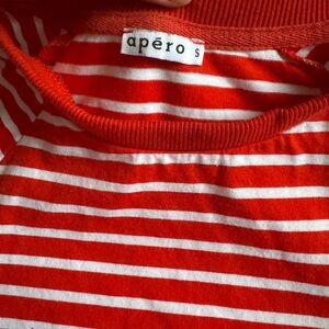 Apéro Red and White Striped Top